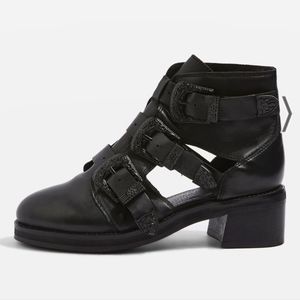 Topshop Marco Cutout Ankle Boots size